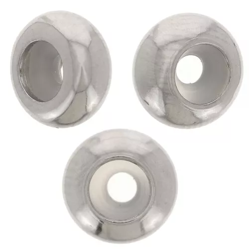 Perle stoppeur 7 mm avec un trou de 2 mm - Acier inoxydable 316 x1