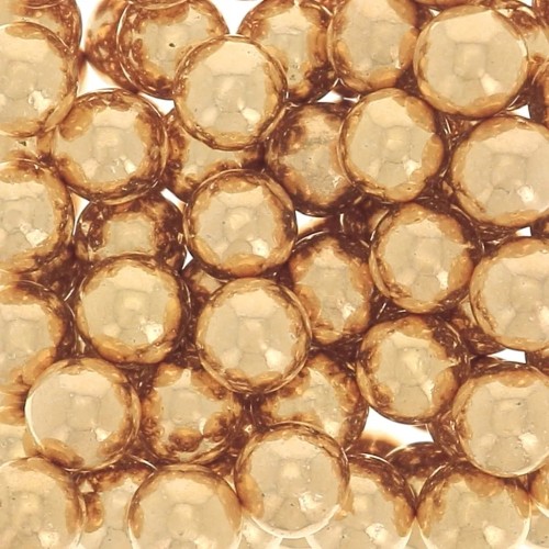 Perles sans trou - mini boules 2 mm - Doré x100
