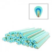 Cane en pâte polymère 5x50 mm Pétale Mint x1|raw }}