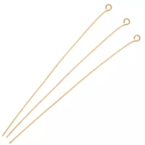 Clous tête ronde 70x0.7 mm doré x10