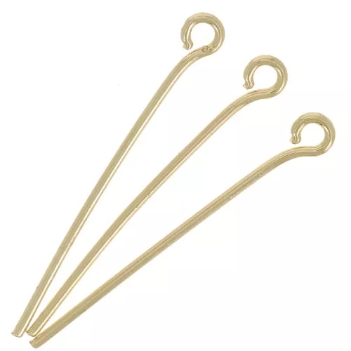 Clous tête ronde 25x0.70 mm - Doré x 25