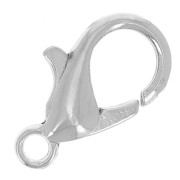 Fermoirs mousquetons 12 mm Argenté x5|raw }}