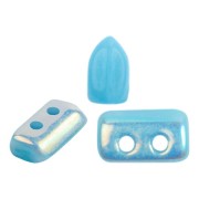 Perles en verre Piros® par Puca® 2x5 mm - Opaque Aqua AB x10g