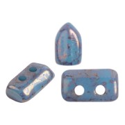 Perles en verre Piros® par Puca® 2x5 mm - Opaque Aqua Bronze x10g|raw }}