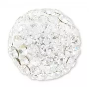Semi-percée plasticine strass Coréen 12 mm Crystal