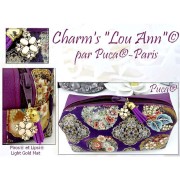 Perles en verre Piros® par Puca® 2x5 mm - Op Green Turquoise Gold Splash Mat x10g