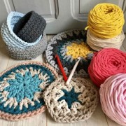 Bobine de cordon en coton pour macramé Cotton Air 5 mm - Gris Twist x50m