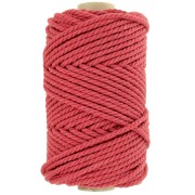 Bobine de cordon en coton pour macramé 3 mm - Brique x50m