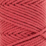 Bobine de cordon en coton pour macramé 3 mm - Brique x50m