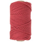 Bobine de cordon en coton pour macramé 2 mm - Brique x100m