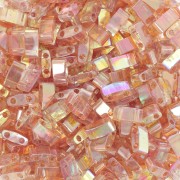 Miyuki Half Tila Beads 5x2.3x1.9mm HTL-4576 - Crystal orange rainbow x10g