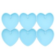 Moule silicone pour réaliser des coeurs en résine époxy & poudre céramique x1|raw }}