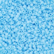 Toho Aiko 11/0 1.6 mm TA0143F - Opaque Frosted Blue Turquoise x4g|raw }}
