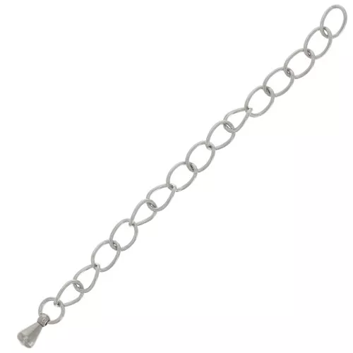 Chainette d'extension maille Rombo 70 mm - Acier inoxydable 304 x1