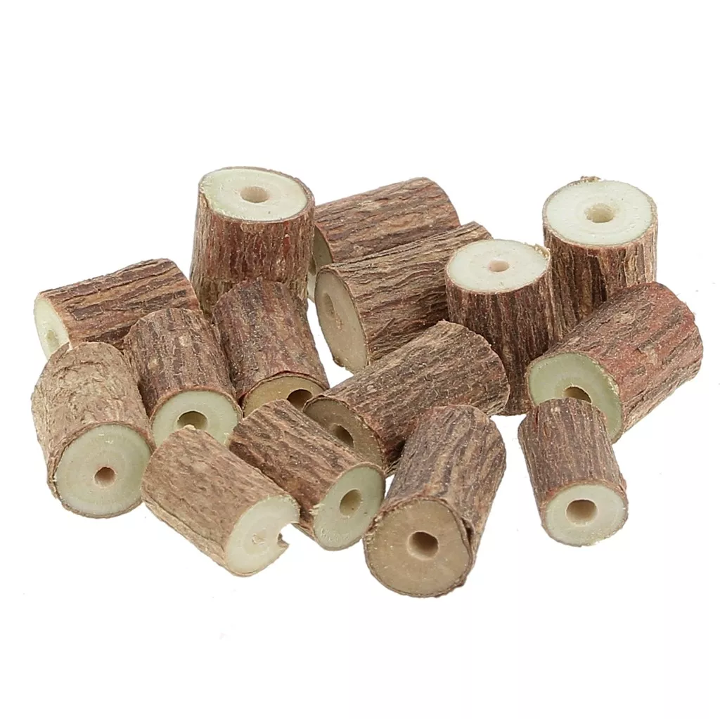 Lot De 300 Perles En Bois Naturel - 6 à 20mm - Pour Création De Bijoux DIY Et Artisanat