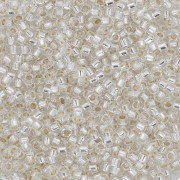 Toho Aiko 11/0 1.6 mm TA01PF21 - PF Silver Lined Transparent Crystal x4g