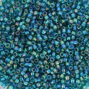 Toho Aiko 11/0 1.6 mm TA01167BD - Transparent Teal Rainbow x4g|raw }}