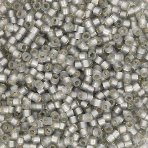 Toho Aiko 11/0 1.6 mm TA012250 - Transparent Silver Lined Milky Topaz Gray x4g