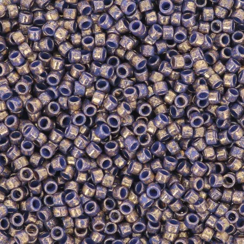 Toho Aiko 11/0 1.6 mm TA011701 - Gilded Marble Blue x4g