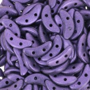 Czechmates Crescent 2 trous 3x10 mm - Purple Metallic Suede x5g|raw }}