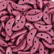 Czechmates Crescent 2 trous 3x10 mm - Saturated Rose Metallic x5g|raw }}