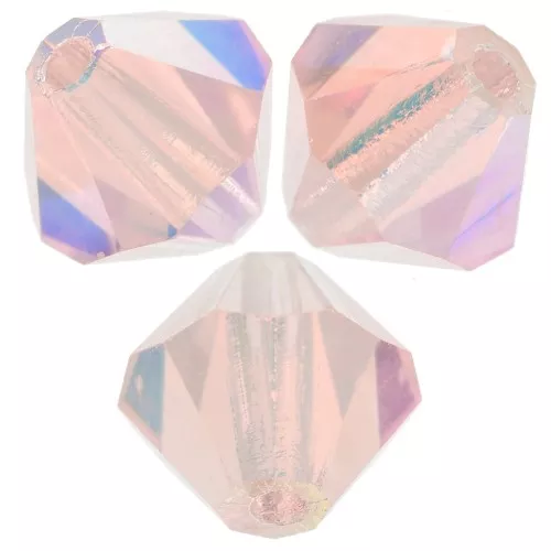 Perles toupies Preciosa - Rondelle Bead 5 mm - Light Rose AB 2X x12
