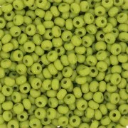 Perles rocailles Preciosa 9/0 2.5 mm - Opaque Olivine x20g