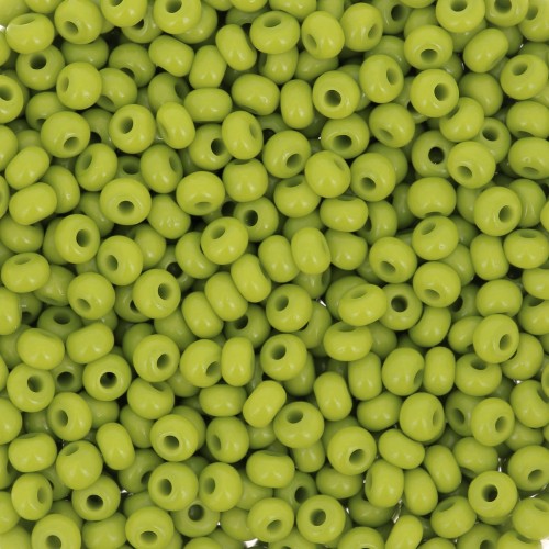 Perles rocailles Preciosa 9/0 2.5 mm - Opaque Olivine x20g