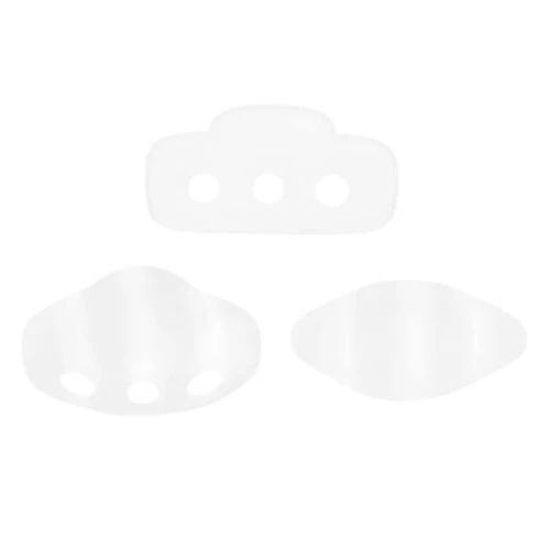 Perles en verre Volos® par Puca® 4x8 mm - Crystal Mat x10g