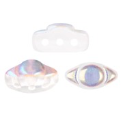 Perles en verre Volos® par Puca® 4x8 mm - Crystal AB x10g|raw }}
