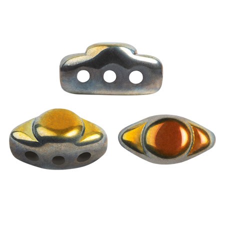 Perles en verre Volos® par Puca® 4x8 mm - Full Marea x10g