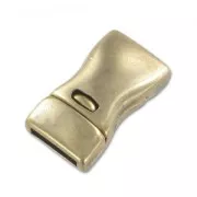 Fermoir aimanté avec sécurité pour lacet 10 mm bronze