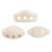 Perles en verre Volos® par Puca® 4x8 mm - Opaque Beige Ceramic Look x10g|raw }}