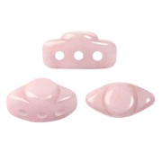 Perles en verre Volos® par Puca® 4x8 mm - Opaque Light Rose Ceramic Look x10g|raw }}