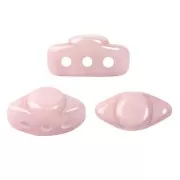 Perles en verre Volos® par Puca® 4x8 mm - Opaque Light Rose Ceramic Look x10g