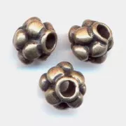 Perles métal 8 mm bronze x5