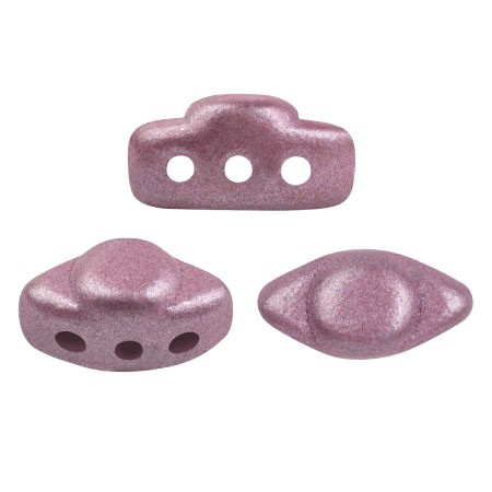 Perles en verre Volos® par Puca® 4x8 mm - Dark Plum Metallic Mat x10g