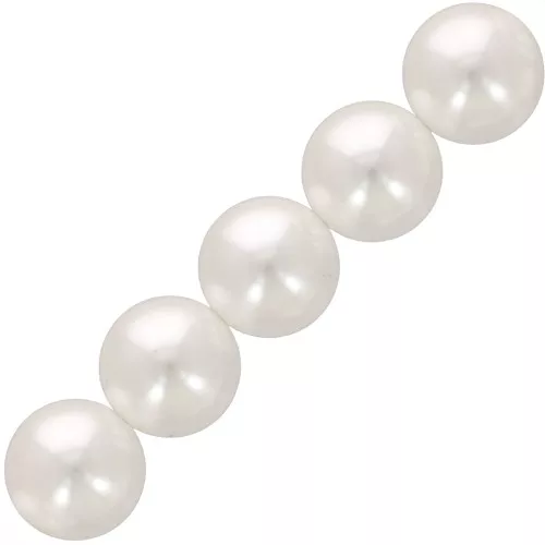 Perles nacrées Aurora 5810 14 mm - Crystal White Pearl x10