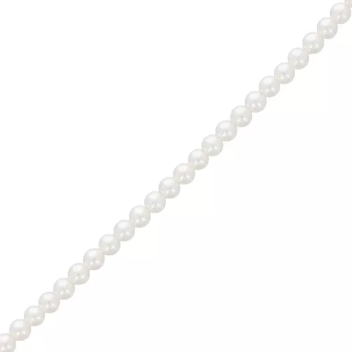 Perles nacrées Aurora 5810 4 mm - Crystal White Pearl x41cm