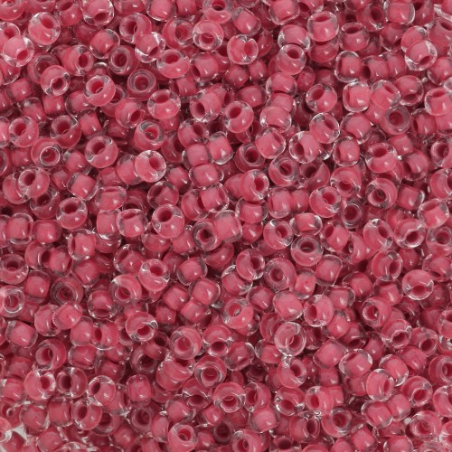 Perles rocailles Preciosa  11/0 2 mm - Terra Intensive - Brown Lined x20g