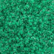 Perles rocailles Preciosa 11/0 2 mm - Terra Intensive - Sea Green Lined x20g