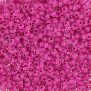 Perles rocailles Preciosa 11/0 2 mm - Terra Intensive - Magenta Lined x20g