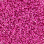 Perles rocailles Preciosa 11/0 2 mm - Terra Intensive - Magenta Lined x20g