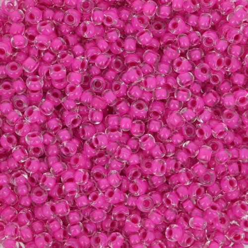 Perles rocailles Preciosa 11/0 2 mm - Terra Intensive - Magenta Lined x20g
