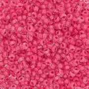 Perles rocailles Preciosa  11/0 2 mm - Terra Intensive - Pink Lined x20g