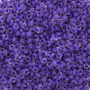 Perles rocailles Preciosa  11/0 2 mm - Terra Intensive - Lilac Lined x20g