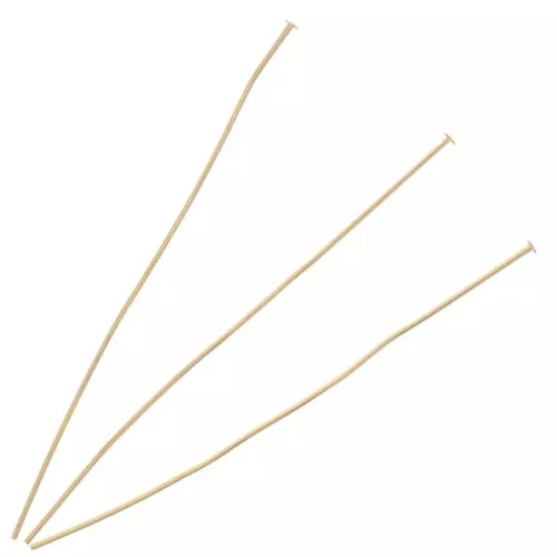 Clous tête plate 70x0.7 mm Doré x10