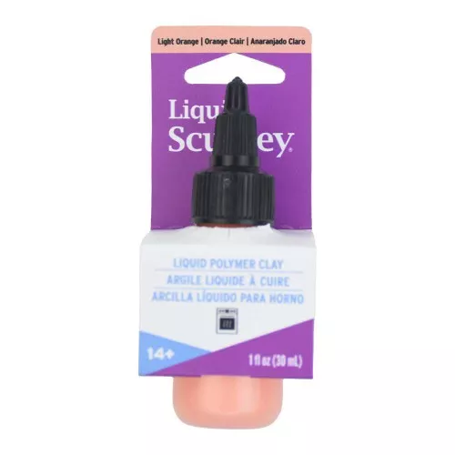 Pâte liquide Sculpey - Argile liquide à cuire - Orange clair x30ml