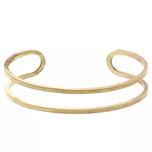 Bracelet manchette fil à décorer 11x150 mm - Laiton brut x1
