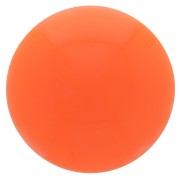 Cabochon rond en résine opaque 12 mm - Orange corail x1|raw }}